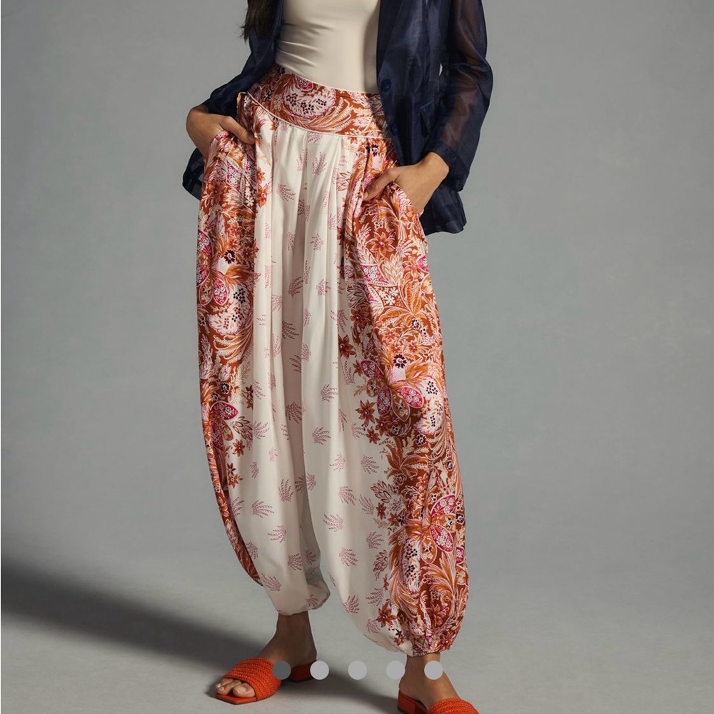 Anthropologie Bohemian Balloon Leg Pants 14